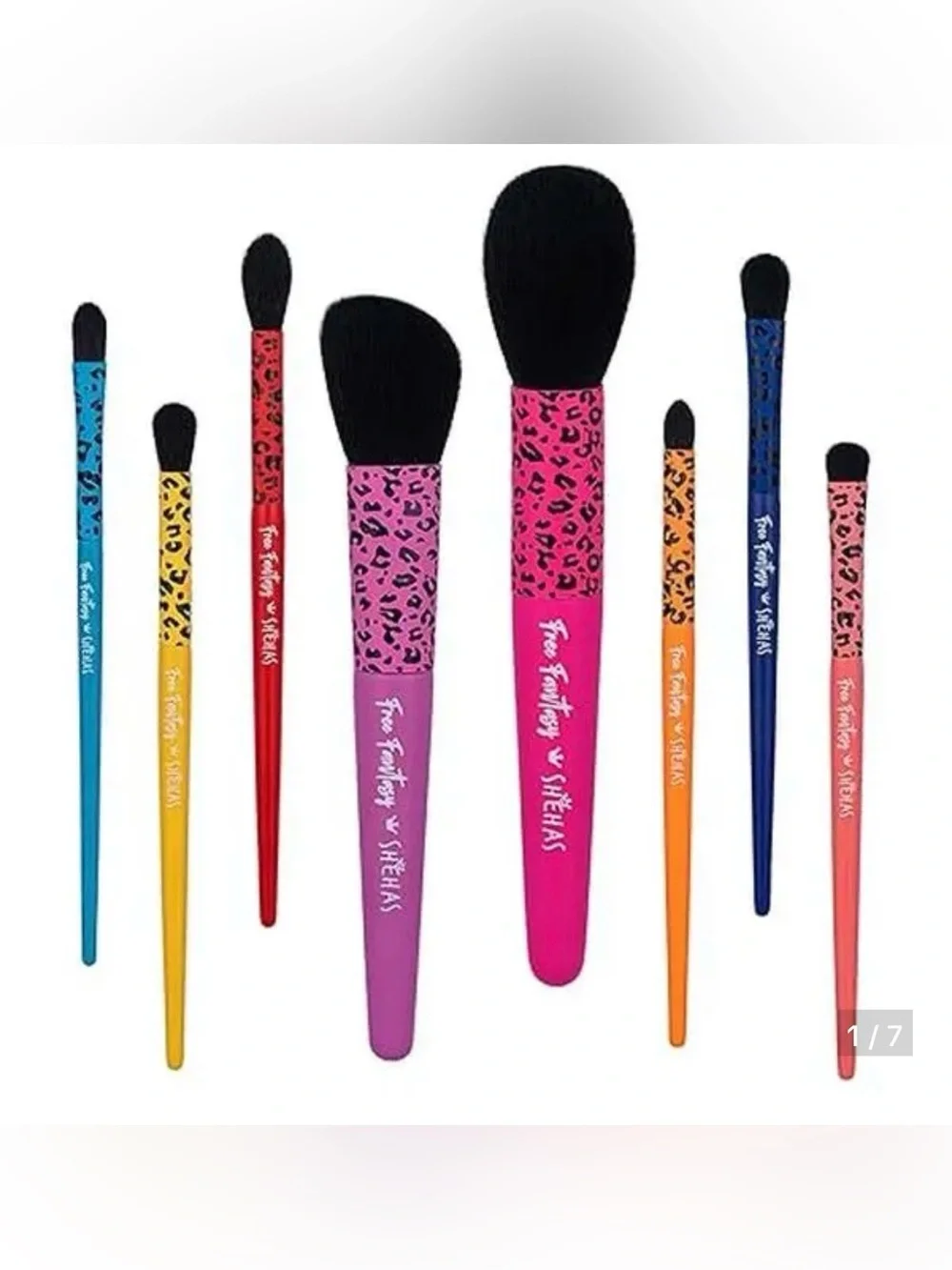 NWT Full set of Animal Print Fashion Makeup brushes TEXAMO